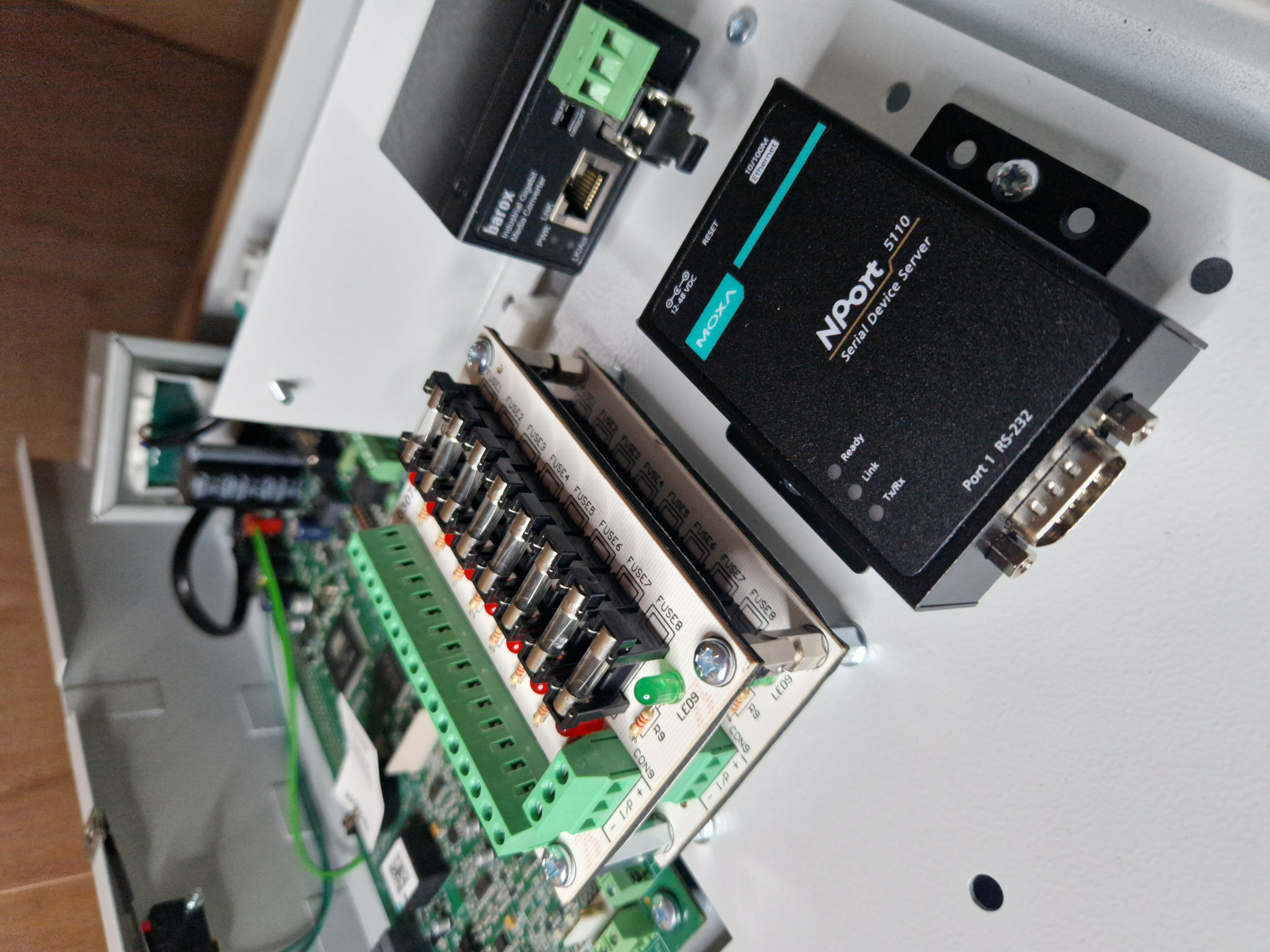 Tier8 Galaxy Mounting Plate installed in a Honeywell Galaxy panel