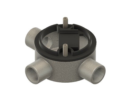Tamper insert seated on the conduit box