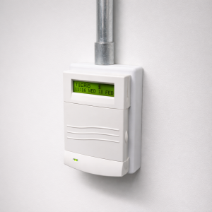 Galaxy Mk7 Keypad Conduit Back Box installed with conduit